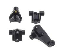 QOAKSDY Pièces RC pour Traxxas TRX4 Pièces De Mise À Niveau De Voiture sur Chenilles RC 1/10 Essieu Avant Et Arrière en Métal Support De Suspension Inférieur pour Amortisseur