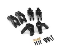 QOAKSDY Pièces RC pour VKAR pour Bison 4WD 1/10, Télécommande De Voiture, Mise À Niveau en Métal, Tasse De Direction, Transposition Arrière C pour Siège(Black)