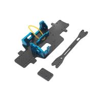 QOAKSDY Pièces RC pour WLtoys 284131 K969 K979 K989 K999 P929 P939 1/28 RC, Pièces De Voiture en Métal, Mise À Niveau, Plaque De Base ABS, Support De Moteur, Support De Batterie(Blue)