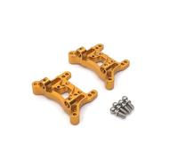 QOAKSDY Pièces RC pour WLtoys A949 A959 A969 A979 K929 1/18 RC, Pièces De Voiture, Mise À Niveau en Métal, Supports De Choc Avant Et Arrière(Yellow)
