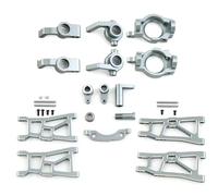 QOAKSDY Pièces RC pour ZD pour Racing DBX-10 10421-S 9102 1/10 RC pour Désert pour Pièces De pour Buggy Avant Arrière pour Bras Oscillant, Tasse De Direction Groupe Siège C(Silver)