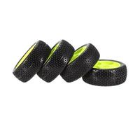 QOAKSDY Pneus Voiture RC pour 811 8sc 94885 84-801 1/8 RC Voiture Tout-Terrain Pneus De Camion en Caoutchouc 112MM Pneu Jante Roue Plastique Adaptateur Hexagonal 17MM(C)