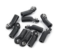 QOAKSDY RC Accessoire De Pièce pour 1/10 RC Crawler Car Parts M4 Noir Plastique Direction Lien Pivot Biellette Extrémité Largeur Boules Joint Tête Modification Accessoires De Voiture(Size 3)