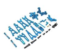 QOAKSDY RC Accessoire De Pièce pour MJX 16207 16208 16209 16210 1/16 Ensemble Direction Bras Suspension Coupelle Biellette Tour D'amortisseur Kit Pièces Voiture RC(Blue,16208 16209 16210)