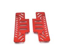 QOAKSDY RC Accessoire De Pièce pour MN128 MN86 MN86S MN86K MN86KS 1/12 Remplacement Métal RC pour Rock Sliders Pédale Latérale Crawler Car Upgrade Pièces Accessoires(Red)