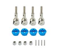 QOAKSDY RC Accessoire De Pièce pour WLtoys 1/18 K929 A959 A969 A979 A959B A969-B Ensemble Conversion Roue Essieu 12mm Moyeu Plongée Hexagonal Écrou Rotation 1/10 Pièces Voiture RC sur Route(Blue)