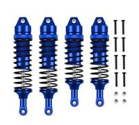 QOAKSDY RC Amortisseur pour Traxxas pour Slash 4X4 pour VXL 2WD pour Rustler pour Stampede pour Hoss 1/10 RC Pièces De Voiture Amortisseur Avant Et Arrière en Métal(Blue)