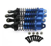 QOAKSDY RC Amortisseur pour Traxxas pour Slash pour Stampede 1/10 RC Car Upgrade Part 4PCS Amortisseurs Avant Arrière en Aluminium(Navy Blue)