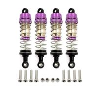 QOAKSDY RC Amortisseur pour WLtoys 144001 124019 124018 RC Voiture Pièces De Mise À Niveau Accessoires Amortisseur en Métal(4pcs)