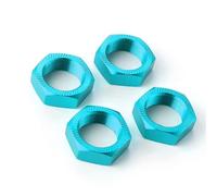 QOAKSDY RC Pièces avec pour ARRMA pour KRATON pour Outcast 8S Pièces De Mise À Niveau pour Voiture sur Chenilles RC 1/5 Accessoires 4PCS 24MM Écrou Coupleur en Alliage D'aluminium(Blue)
