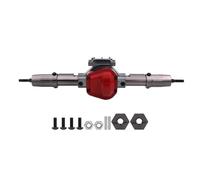 QOAKSDY RC Pièces avec pour Axial pour SCX10 1/10 RC Voitures À Chenilles, Pièces De Mise Niveau, Axe Métallique CNC, Essieu Avant Et Arrière avec Adaptateur, Bras Servo(Rear)