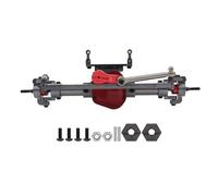 QOAKSDY RC Pièces avec pour Axial pour SCX10 1/10 RC Voitures À Chenilles, Pièces De Mise Niveau, Axe Métallique CNC, Essieu Avant Et Arrière avec Adaptateur, Bras Servo(Front)