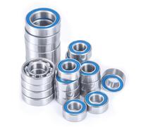 QOAKSDY RC Pièces avec pour Element pour Enduro pour Sendero pour RTR Roulement À Billes RC Car Pièces De Mise Niveau Kit Roulements Complet 24 Bleu
