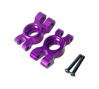 QOAKSDY RC Pièces avec pour MJX pour Hyper pour Go 14209 14210 H14BM 1/14 Pièces De Mise À Niveau pour Voiture Radiocommandée Accessoires Modification Base Fixe Roue Arrière en Métal(Purple)