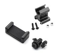 QOAKSDY RC Pièces avec pour TRAXXAS pour TRX4 pour TRX6 pour E-revo pour Slash pour RUSTLER pour E-maxx RC Pièces De Voiture Émetteur en Métal Support Téléphone(Black)