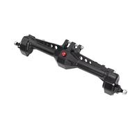 QOAKSDY RC Pièces avec pour Vanquish pour VS4-10 pour Phoenix F10 pour LCG Pièces De Voiture sur Chenilles RC 1/10 Essieu Portail Avant Arrière en Aluminium Ensemble Complet(Black,Rear)
