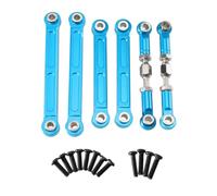 QOAKSDY RC Pièces avec pour Wltoys 124008-2705 124010 Pièces Et Accessoires pour Voiture Télécommandée, Tige Métallique, De Direction Réglable(Blue)