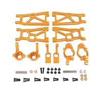 QOAKSDY RC Pièces avec pour ZD pour Racing DBX-10 1/10 Pièces De Modification pour Voiture Télécommandée, Culbuteur Métallique, Coupelle Direction, Lot 5(Yellow)