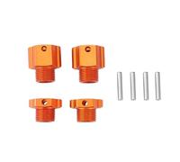 QOAKSDY RC Pièces avec pour ZD pour Racing EX-07 1/7 Accessoires pour Voitures Télécommandées 4 Connecteurs Hexagonaux Métalliques pour Moyeux De Roues Avant Et Arrière 8554 8555
