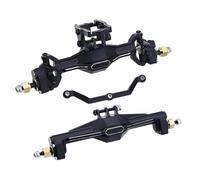 QOAKSDY RC-Set essieu Avant pour TRX4-M pour Defender K10, Pièces De Mise À Niveau du Châssis, Télécommande 1/18, Chenilles, Essieux Portes Avant Et Arrière en Métal(1Set)