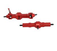 QOAKSDY RC-Set essieu Avant pour WPL C14 C24 B14 B24 Boîte De Vitesses D'essieu Avant Et Arrière en Métal avec Arbre D'entraînement, Pièces Mise À Niveau Voiture RC 1/16