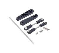 QOAKSDY RC Tige de Traction pour Ghost pour Wraith pour RR10 Pièces De Mise À Niveau en Métal DIY Barres Anti-roulis Kit Tiges Liaison Anti-Inclinaison(Black)