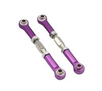 QOAKSDY RC Tige de Traction pour HSP 106017 166017 Pièces De Mise À Niveau pour Voiture Télécommandée 1/10, 2 Liaisons Avant Et Arrière en Alliage Servos pour Sonic Link(Purple)
