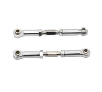 QOAKSDY RC Tige de Traction pour HSP 106017 166017 Pièces De Mise À Niveau pour Voiture Télécommandée 1/10, en Alliage D'aluminium, Tringleries Avant Et Arrière, Servos, 08242 06016(Silver)