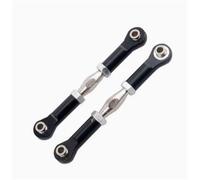 QOAKSDY RC Tige de Traction pour HSP 106017 166017 Pièces De Mise À Niveau pour Voiture Télécommandée 1/10, 2 Liaisons Avant Et Arrière en Alliage Servos pour Sonic Link(Black)