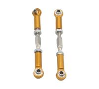 QOAKSDY RC Tige de Traction pour HSP 106017 166017 Pièces De Mise À Niveau pour Voiture Télécommandée 1/10, en Alliage D'aluminium, Tringleries Avant Et Arrière, Servos, 08242 06016(Yellow)