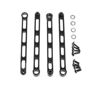QOAKSDY RC Tige de Traction pour MN MN168 LC79 MN78 MN82 1/12 RC Voiture Métal Châssis Tige De Fixation Mise À Niveau Cadre Liaison Pièces(Black)