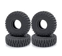 QOAKSDY Voiture Rc Pneus Roue pour Axial pour SCX24 pour Bronco pour Gladiator pour Wrangler 4 Pièces 24x62x20.5mm 1.0 Pouces Pneus De Roue pour Terrain pour Voiture 1/24 RC(A)