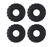 QOAKSDY Voiture Rc Pneus Roue pour Axial SCX24 pour Gladiator pour Bronco 4 Pièces 62 Mm 1,0 Pouce Pneus De Roue Boue pour en Caoutchouc Tout-Terrain 1/24 RC Crawler Voiture