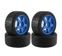 QOAKSDY Voiture télécommandée Pièce pour Arrma pour Infraction pour Felony pour Limitless Pièces Et Accessoires De Voiture RC 1/7 Pneu À 5 Rayons 100x42mm 42/100 17mm Roue Hexagonale(Blue)