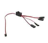 QOAKSDY Voiture télécommandée Pièce pour JR pour Futaba Voitures RC pour Modèle 1PC Servo Extension 1 À 4 Y Câble De Fil Interrupteur d'alimentation Contrôle Lumière