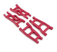 QOAKSDY Voiture télécommandée Pièce pour Traxxas pour Slash 2WD pour VXL pour Nitro pour pour Rustler 1/10 RC Pièces De Mise À Niveau Voiture Ensemble Bras Suspension Avant Et Arrière(Red)