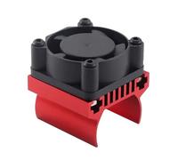 QOAKSDY Voiture télécommandée Pièce pour TRAXXAS pour TRX4 TRX4-M pour Axial Scx24 1/18 RC Crawler Car Upgrade Parts Accessories 180 Moteur Ventilateur De Refroidissement Dissipateur Chaleur(Red)