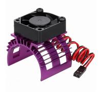 QOAKSDY Voiture télécommandée Pièce pour WLtoys pour 12428 A979-B A959-B 540 Dissipateur Thermique De Moteur avec Ventilateur Refroidissement pour 1:10 1:12 1:8 RC Pièces Rechange Course(Purple)