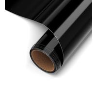 Qobobo Papier Sublimation 30.5cm x 3.05m Vinyle de Transfert de Chaleur Papier Transfert pour Textile Papier Transfert Flex Thermocollant pour Tissut Feuille Transfer T-Shirt Film Noir