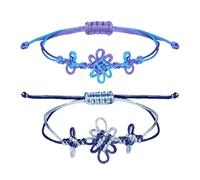 QOCUILC Set 2 bracciali Kpop Cosplay stile Hunters - Bracciali elastici intrecciati unisex - Accessori anime, festival, regalo amicizia