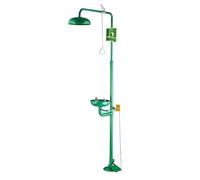 qodxcrfv Station de Lavage Oculaire et Douche d'Urgence - Débit Constant, Soudure Sans Couture, Pour Sécurité en Usine, Labo, Environnements Industriels