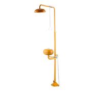 qodxcrfv Station de Lavage Oculaire et Douche d'Urgence - Débit Constant, Soudure Sans Couture, Pour Sécurité en Usine, Labo, Environnements Industriels