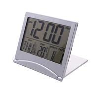 Qoekacy RéVeil de Voyage NuméRique Horloge à Affichage Grand Nombre Portable à Piles avec TempéRature 12 / 24H Petite Horloge de Bureau