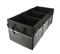 QOEOTUY Boîte de rangement, organisateur de garde-robe, boîte pliante ordinaire, 3 grilles noires, boîte de rangement solide pour garde-robe, vêtements, livres, cosmétiques, jouets (78 x 35 x 32 cm)
