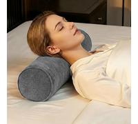 QOEUIUJ Coussin Cylindrique 40cm 60cm 80cm 50cm Traversin Décoratif en Tissu Chenille, Coussin Rouleau Déhoussable Mousse Haute Densité pour Canapé, Lit et Lecture(Gris,20x120 cm)