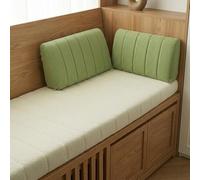 QOEUIUJ Coussin de Lecture Dos, Oreiller Triangulaire Tissu Bouclette Doux, Grand Dossier Lit Canapé, Support Tête de Lit Déhoussable pour Coin Lecture Sol, Adulte Déco(Vert,60x50cm 1Pc)