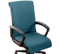 QOEUIUJ Housse De Chaise De Bureau Déperlante Protège Fauteuil Réversible avec Boucles Antidérapantes pour Salle À Manger Ordinateur Protection Animaux(Color13,Large)