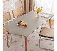 QOEUIUJ Nappe de Table Carré Imperméable 60×60-100×100cm Protège-Tableau Élastique Rectangulaire 60×120 80×130 90×150 90×140cm Housse de Table Anti-Tache à Bords Stretch(Gris Clair,60x60cm/24x24in)