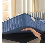 QOEUIUJ Protege Matelas 140x190 Matelassé Personnalisable Bonnet jusqu'à 30cm avec Tout Autour Housse de Matelas Intégrale(Color 1,180x200x30cm)