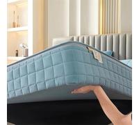 QOEUIUJ Protege Matelas 140x190 Matelassé Personnalisable Bonnet jusqu'à 30cm avec Tout Autour Housse de Matelas Intégrale(Color 3,220x220x20cm)